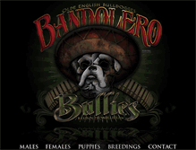 Tablet Screenshot of bandolerobullies.com